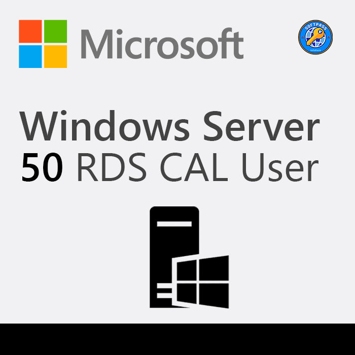 Microsoft Windows Server - 50 RDS CAL User - Licença Original